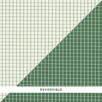 GEORGIE REVERSIBLE CHECK fabric EMERALD color by Schumacher