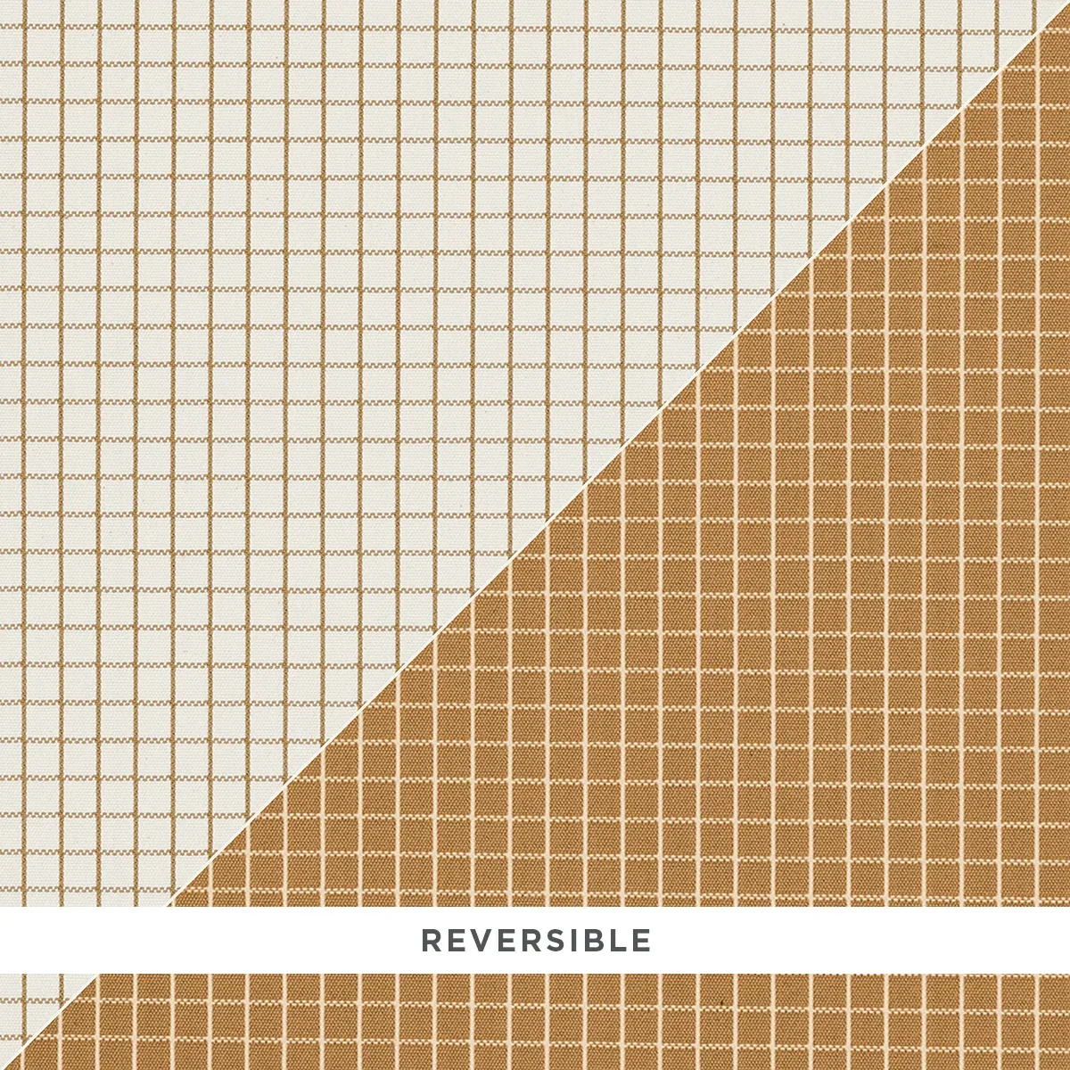 GEORGIE REVERSIBLE CHECK fabric NEUTRAL color by Schumacher