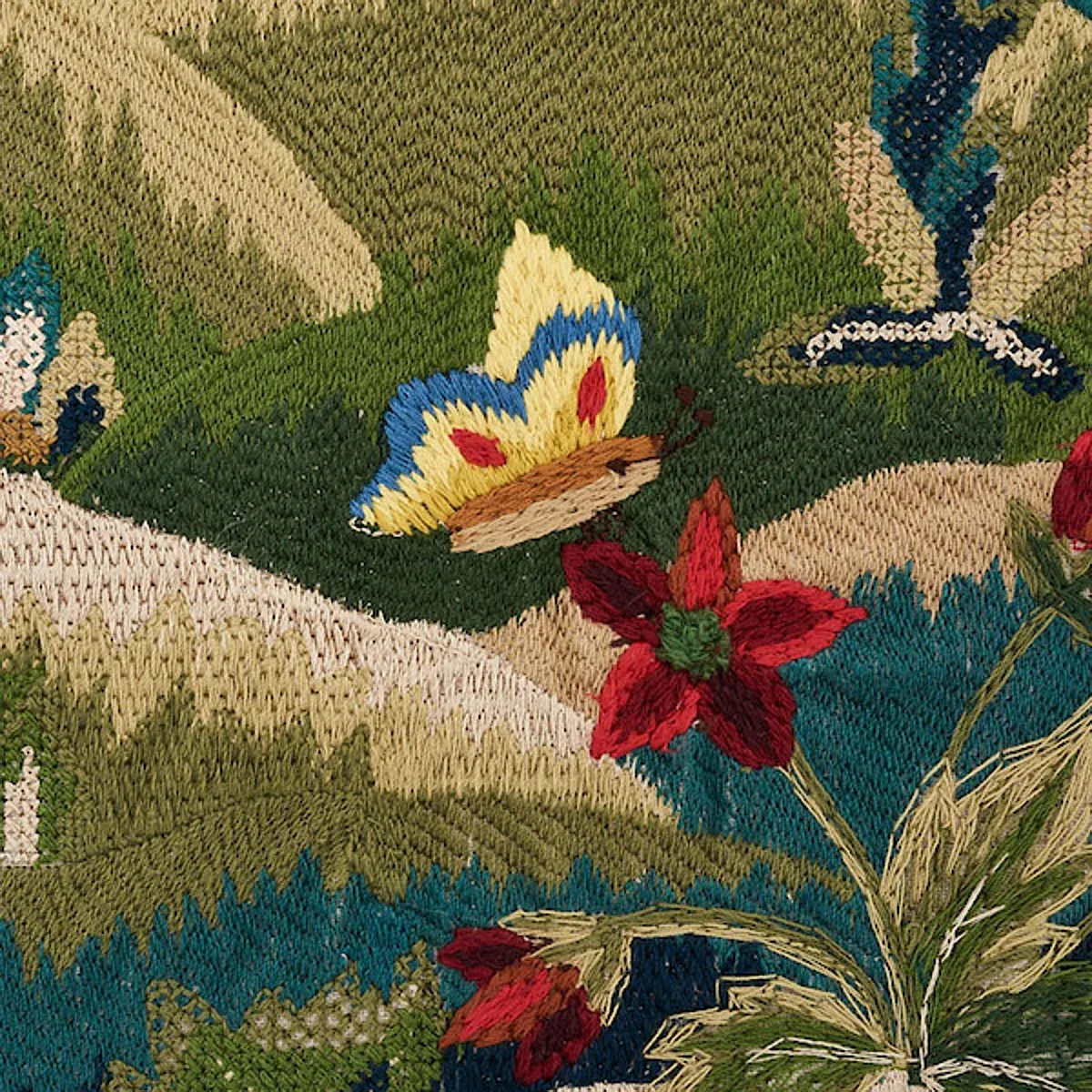 GERRY EMBROIDERY Fabric – DOCUMENT | Schumacher | Wallpaper GERRY EMBROIDERY fabric DOCUMENT color by Schumacher