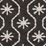 GIGI EMBROIDERY Fabric – GRAPHITE | Schumacher | Wallpaper T GIGI EMBROIDERY fabric GRAPHITE color by Schumacher