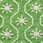 GIGI EMBROIDERY Fabric – GREEN | Schumacher | Wallpaper Twin GIGI EMBROIDERY fabric GREEN color by Schumacher