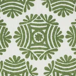 GILDED STAR BLOCK PRINT Fabric – GREEN | Schumacher | Wallpa GILDED STAR BLOCK PRINT fabric GREEN color by Schumacher