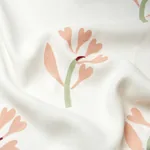 GINKGO HAND BLOCK PRINT Fabric – PINK AND SAGE ON WHITE | Sc GINKGO HAND BLOCK PRINT fabric PINK AND SAGE ON WHITE color by Schumacher