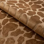 GIRAFFE VELVET Fabric – SAFARI | Schumacher | Wallpaper Twin GIRAFFE VELVET fabric SAFARI color by Schumacher