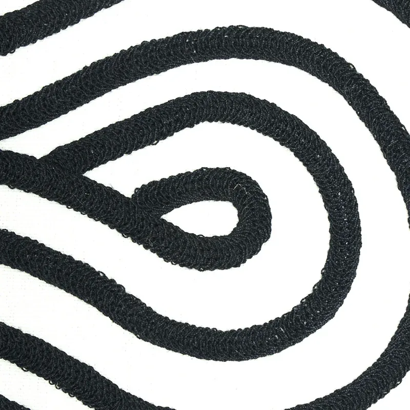 Giraldi Embroidery Fabric – BLACK | Schumacher | Wallpaper T Giraldi Embroidery fabric BLACK color by Schumacher