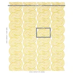 Giraldi Embroidery Fabric – GOLD | Schumacher | Wallpaper Tw Giraldi Embroidery fabric GOLD color by Schumacher