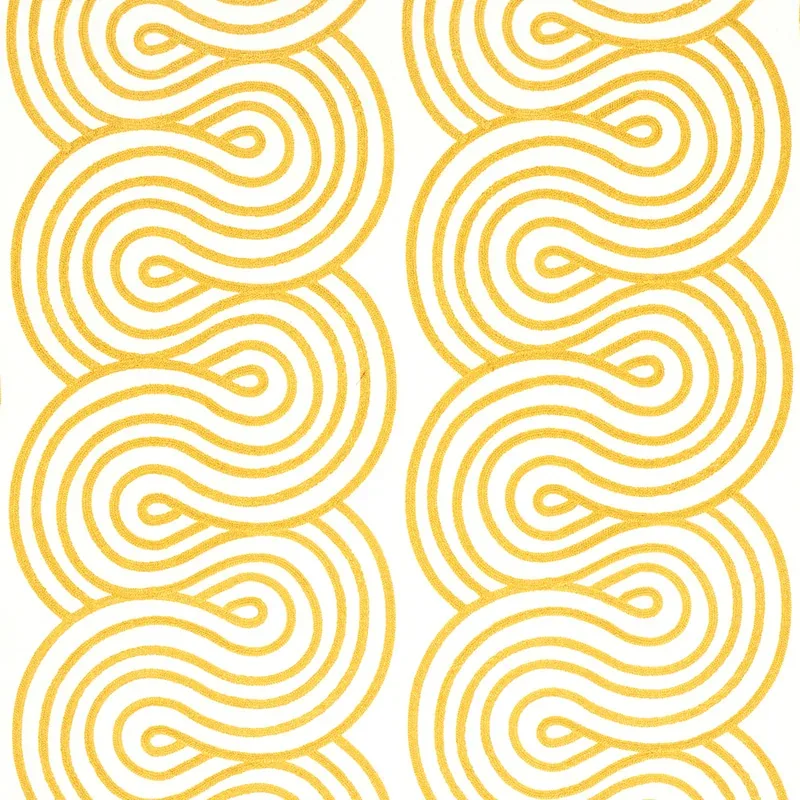 Giraldi Embroidery fabric GOLD color by Schumacher