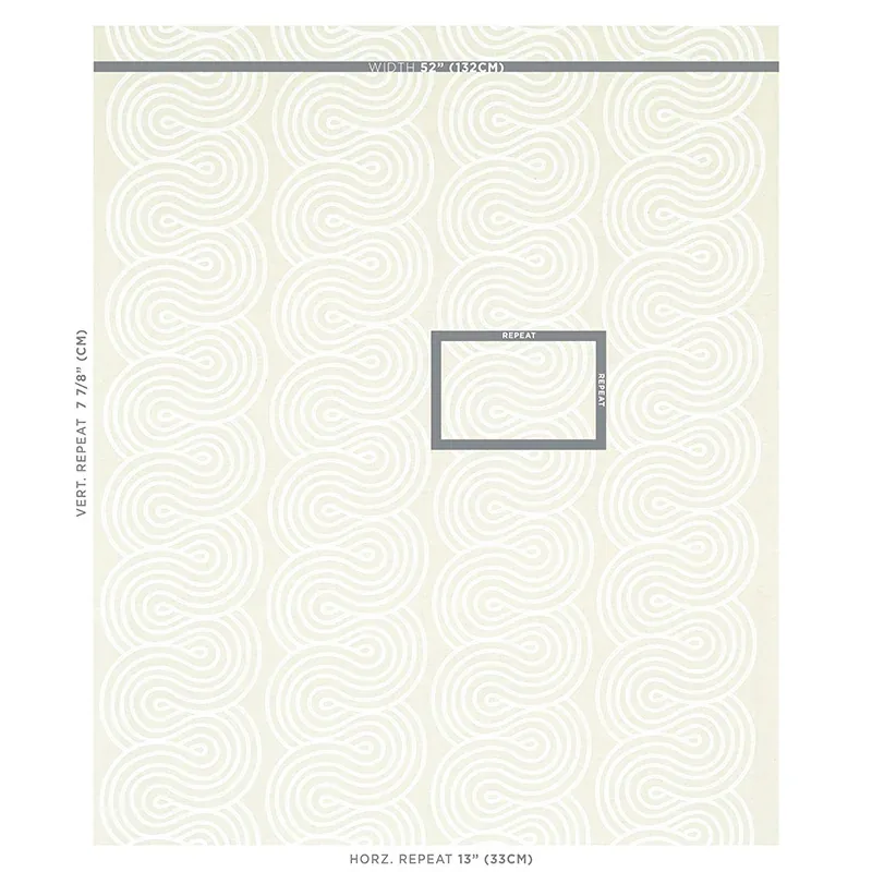 GIRALDI EMBROIDERY fabric NATURAL color by Schumacher