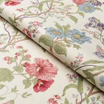 GISELLE FLORAL Fabric – IVORY | Schumacher | Wallpaper Twins GISELLE FLORAL fabric IVORY color by Schumacher