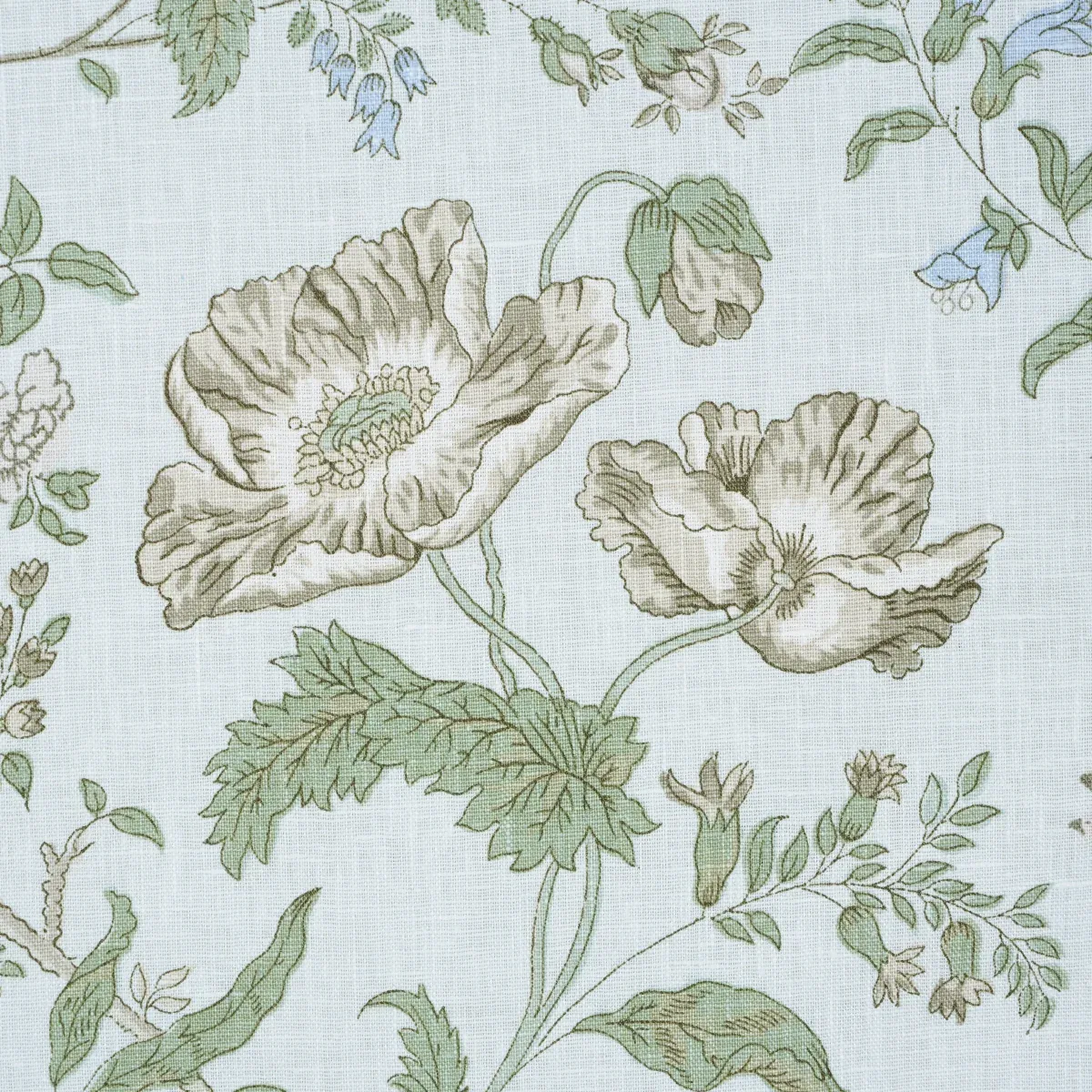 GISELLE FLORAL Fabric – SKY | Schumacher | Wallpaper Twins GISELLE FLORAL fabric SKY color by Schumacher