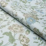 GISELLE FLORAL Fabric – SKY | Schumacher | Wallpaper Twins GISELLE FLORAL fabric SKY color by Schumacher