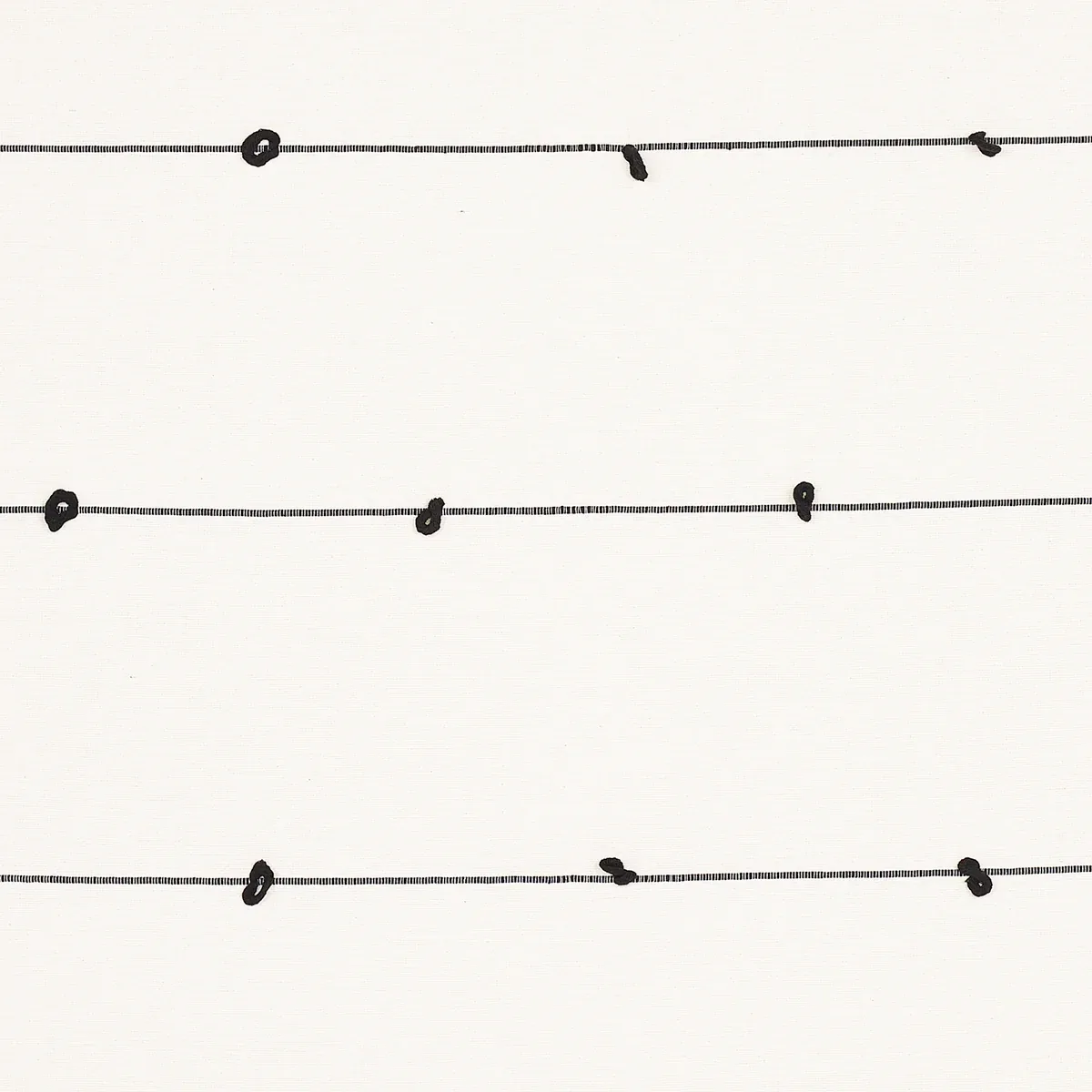GLOBO KNOTTED HANDWOVEN fabric BLACK color by Schumacher