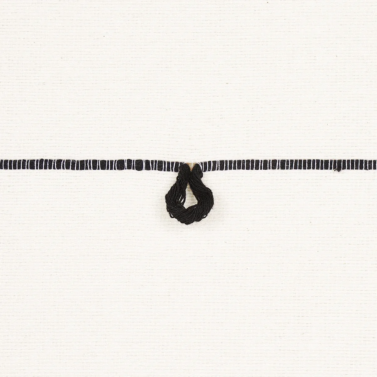 GLOBO KNOTTED HANDWOVEN fabric BLACK color by Schumacher