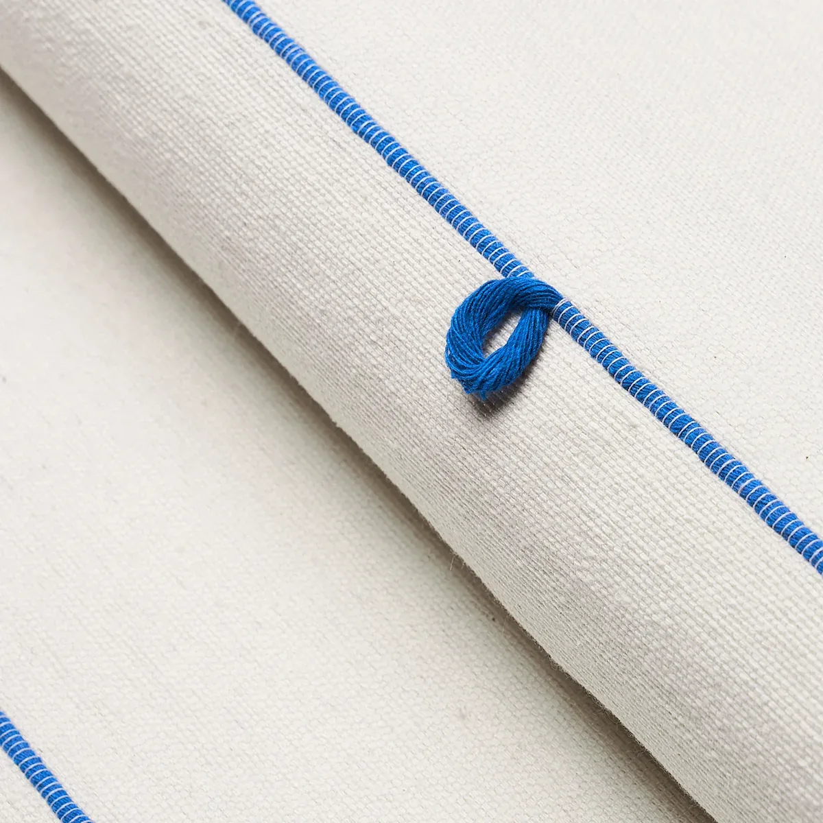 GLOBO KNOTTED HANDWOVEN fabric ROYAL BLUE color by Schumacher