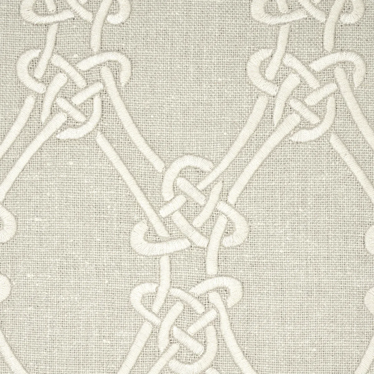 Gordian Weave fabric NATURAL ON GREIGE color by Schumacher