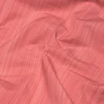 GRACIE SOLID STRIÉ fabric CORAL color by Schumacher