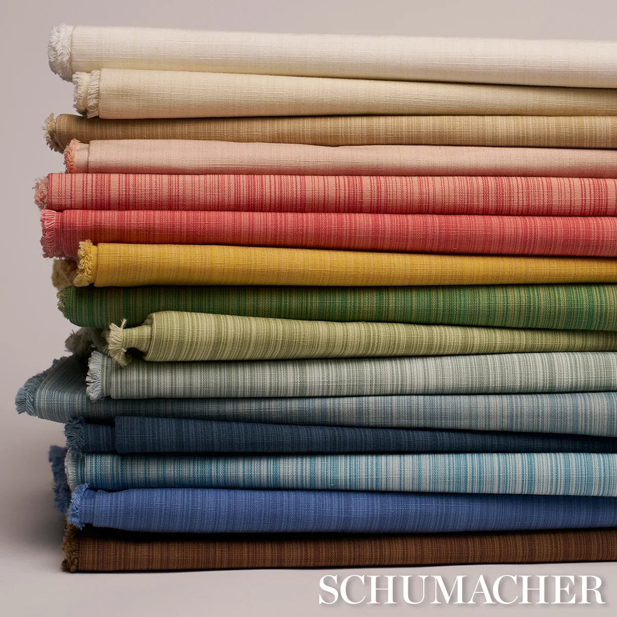 GRACIE SOLID STRIÉ Fabric – IVORY | Schumacher | Wallpaper T GRACIE SOLID STRIÉ fabric IVORY color by Schumacher