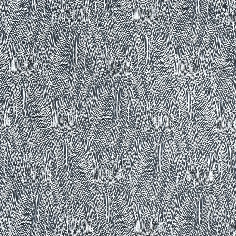 GRAND CASCADE fabric INDIGO color by Schumacher