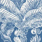 GRAND PALMS Fabric – BLUE | Schumacher | Wallpaper Twins GRAND PALMS fabric BLUE color by Schumacher