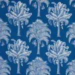 GRAND PALMS INDOOR/OUTDOOR Fabric – NAVY | Schumacher | Wall GRAND PALMS INDOOR/OUTDOOR fabric NAVY color by Schumacher