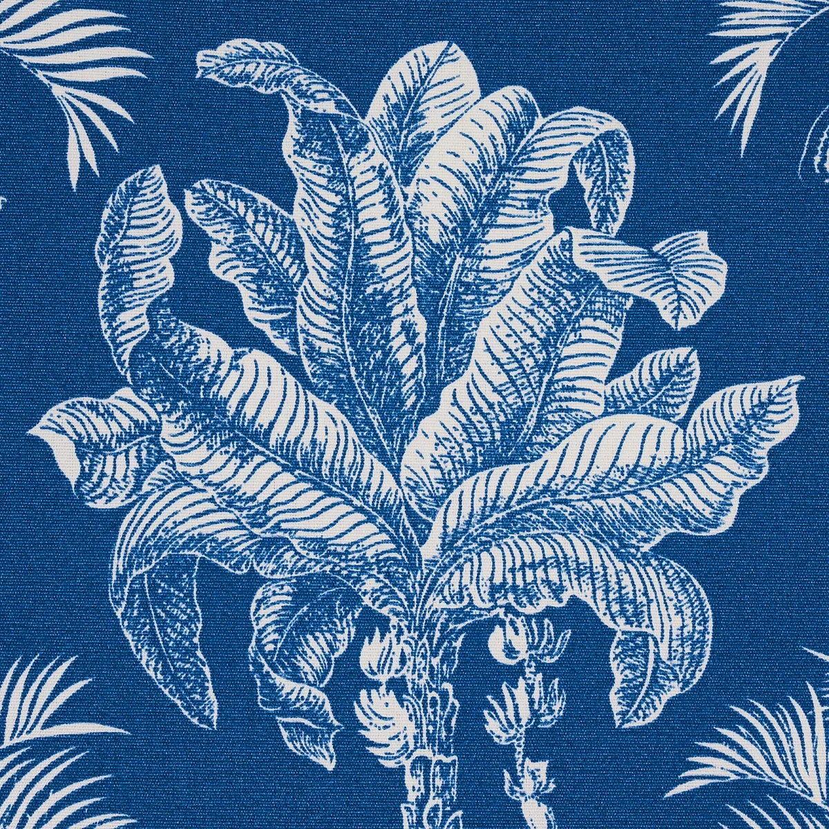 GRAND PALMS INDOOR/OUTDOOR Fabric – NAVY | Schumacher | Wall GRAND PALMS INDOOR/OUTDOOR fabric NAVY color by Schumacher