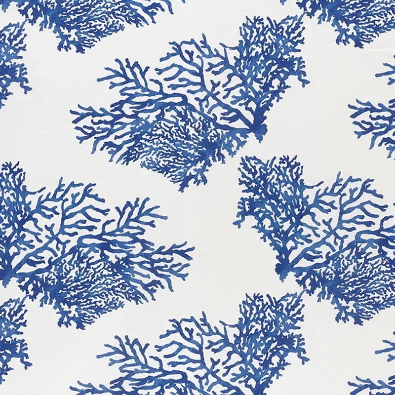 GREAT BARRIER REEF II fabric INDIGO color by Schumacher