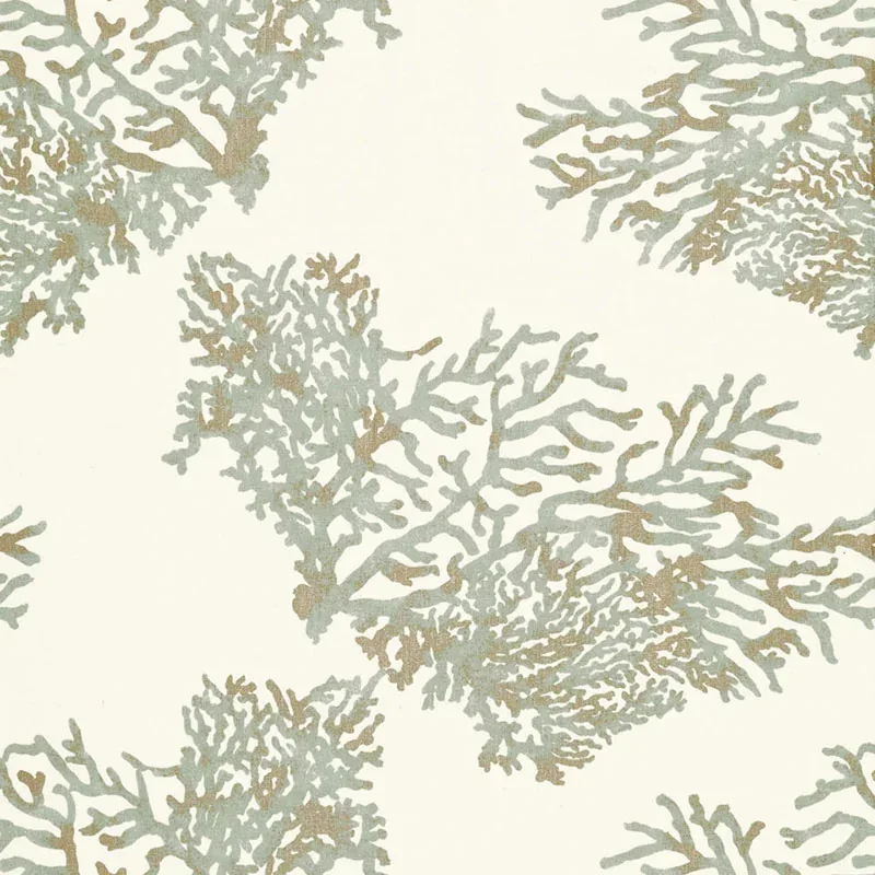 GREAT BARRIER REEF fabric MOONSTONE color by Schumacher