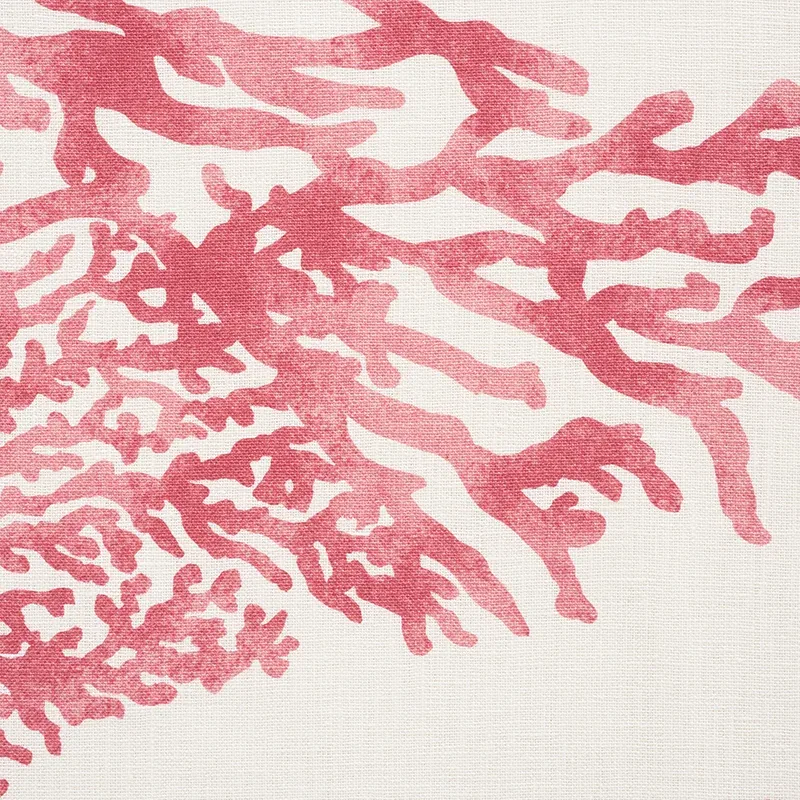 GREAT BARRIER REEF Fabric – PINK | Schumacher | Wallpaper Tw GREAT BARRIER REEF fabric PINK color by Schumacher