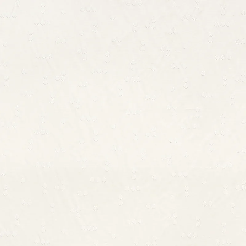GREAT ROCK EMBROIDERY fabric IVORY color by Schumacher