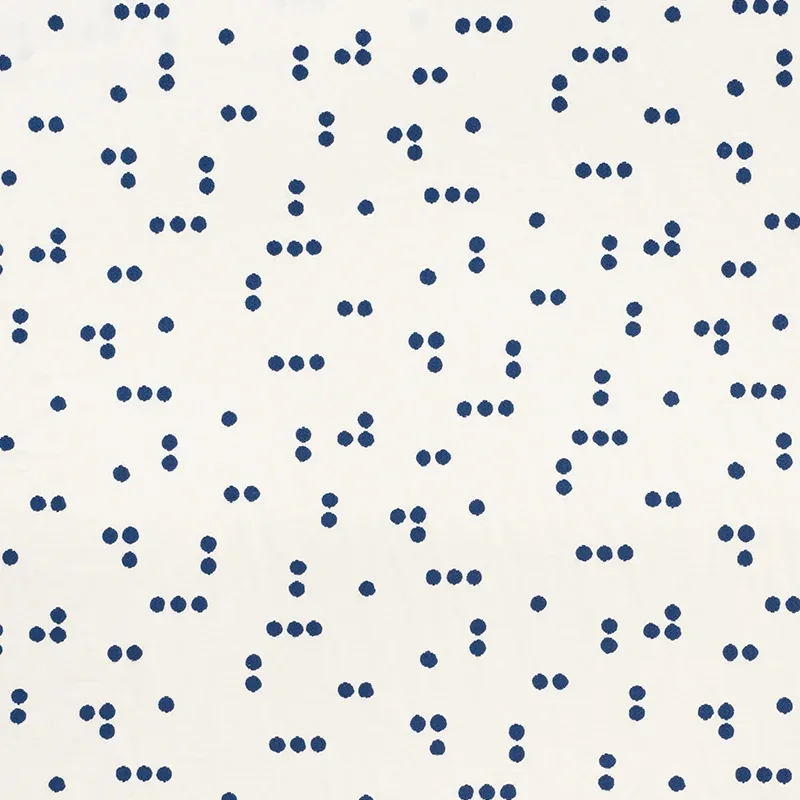 GREAT ROCK EMBROIDERY fabric NAVY color by Schumacher