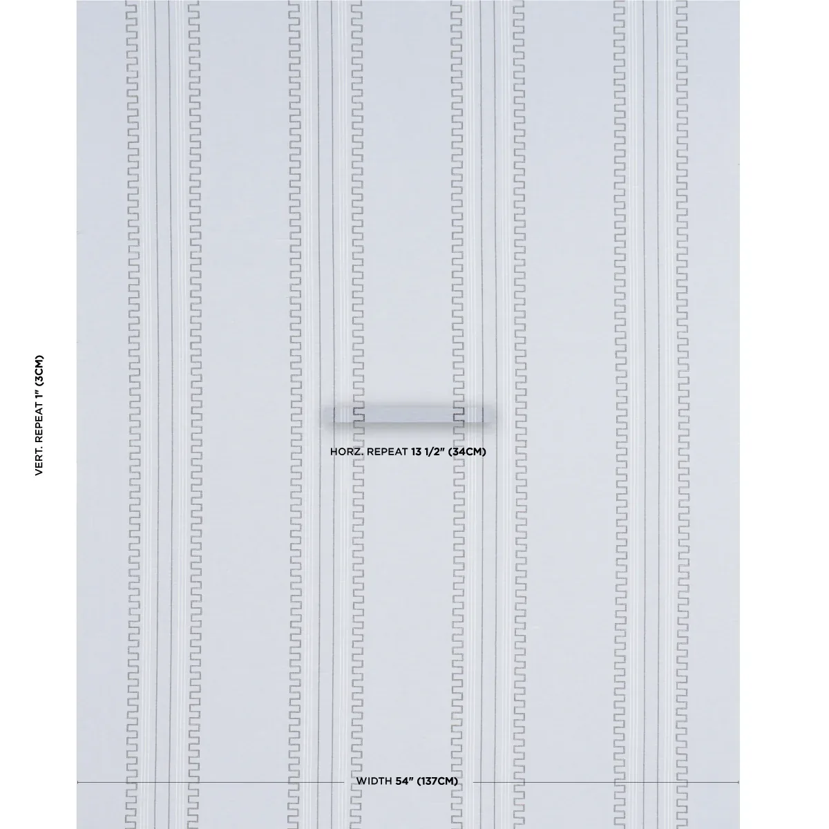 GRECO STRIPE fabric CHAMBRAY color by Schumacher