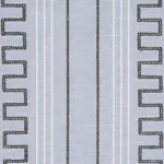 GRECO STRIPE fabric CHAMBRAY color by Schumacher