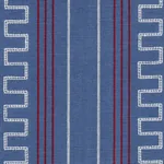 GRECO STRIPE fabric NAVY color by Schumacher