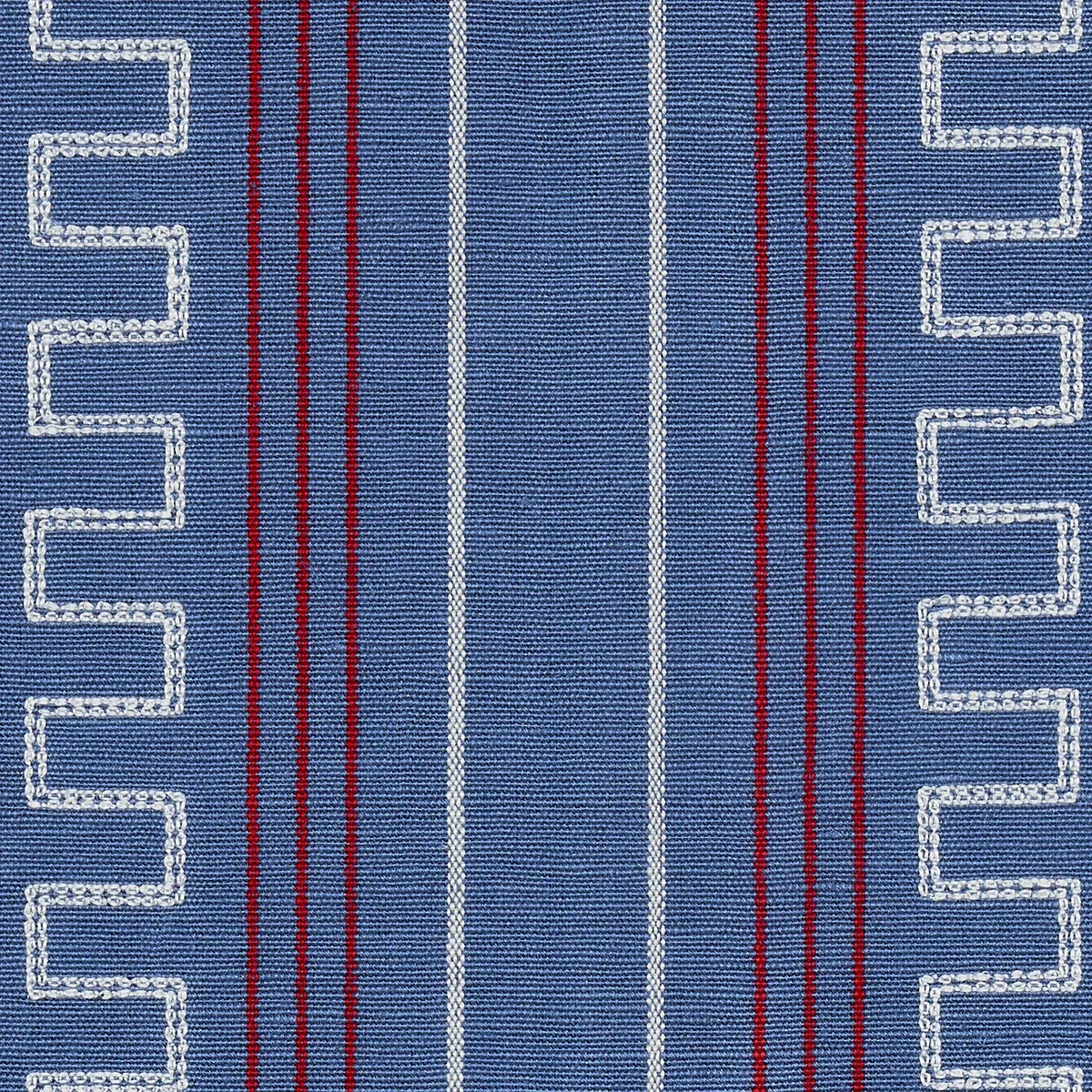 GRECO STRIPE fabric NAVY color by Schumacher