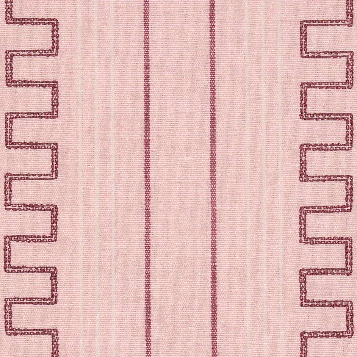 GRECO STRIPE fabric PINK color by Schumacher