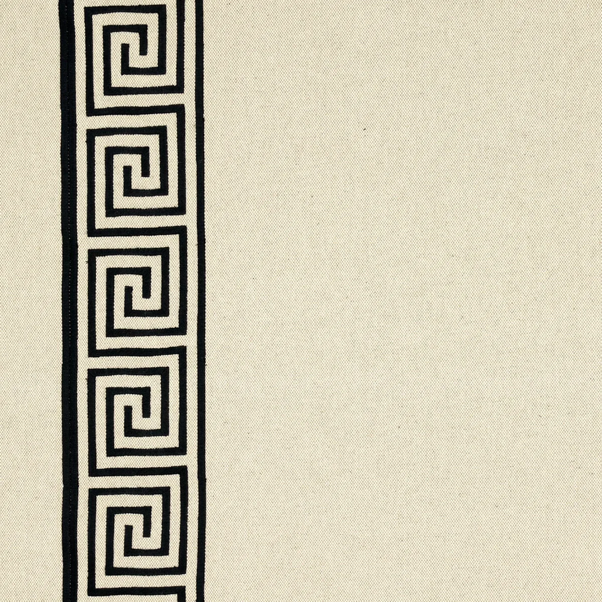 25801 | Greek Key Embroidery – PEBBLE AND BLACK