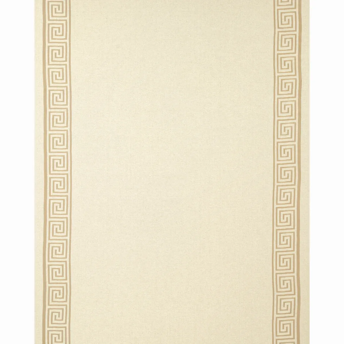 GREEK KEY EMBROIDERY Fabric – PEBBLE AND TAUPE | Schumacher GREEK KEY EMBROIDERY fabric PEBBLE AND TAUPE color by Schumacher