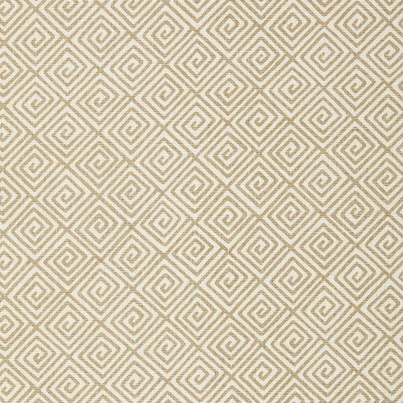 GREEK KEY fabric SAND color by Schumacher