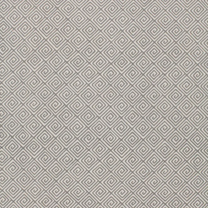 GREEK KEY fabric SMOKE color by Schumacher
