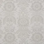 GRETA DAMASK fabric GREY color by Schumacher