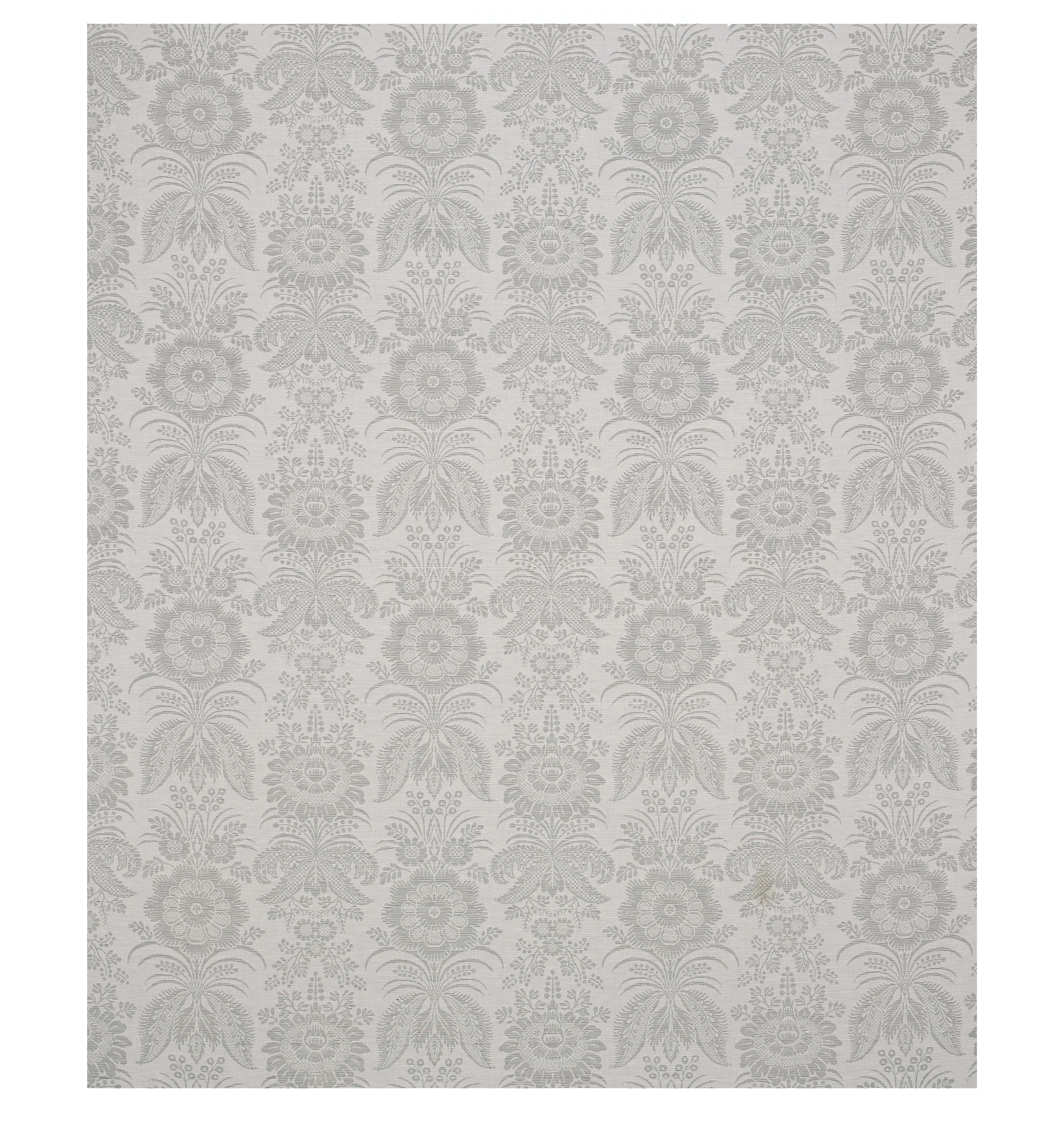 GRETA DAMASK fabric GREY color by Schumacher