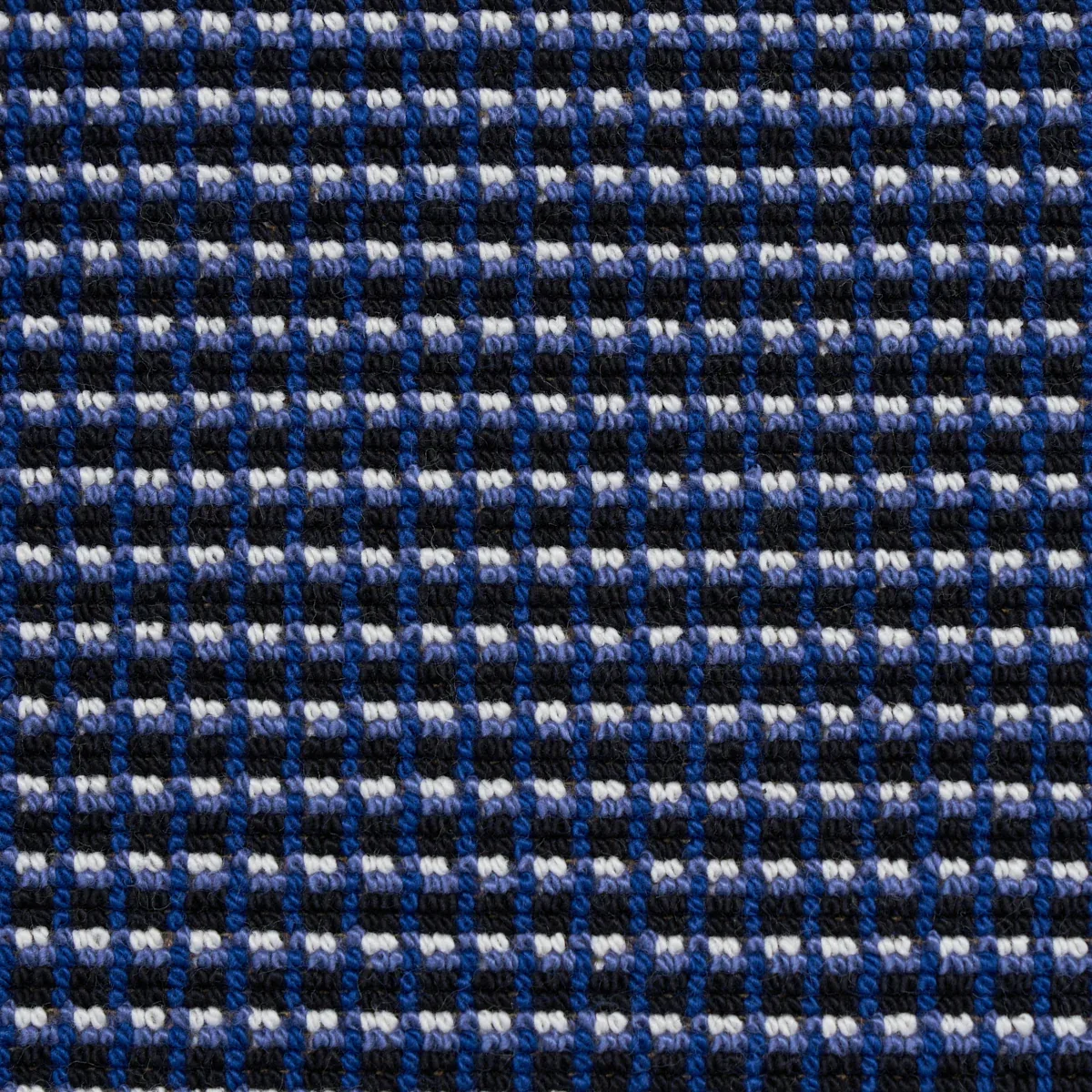 GRUNDA ÉPINGLÉ fabric COBALT color by Schumacher
