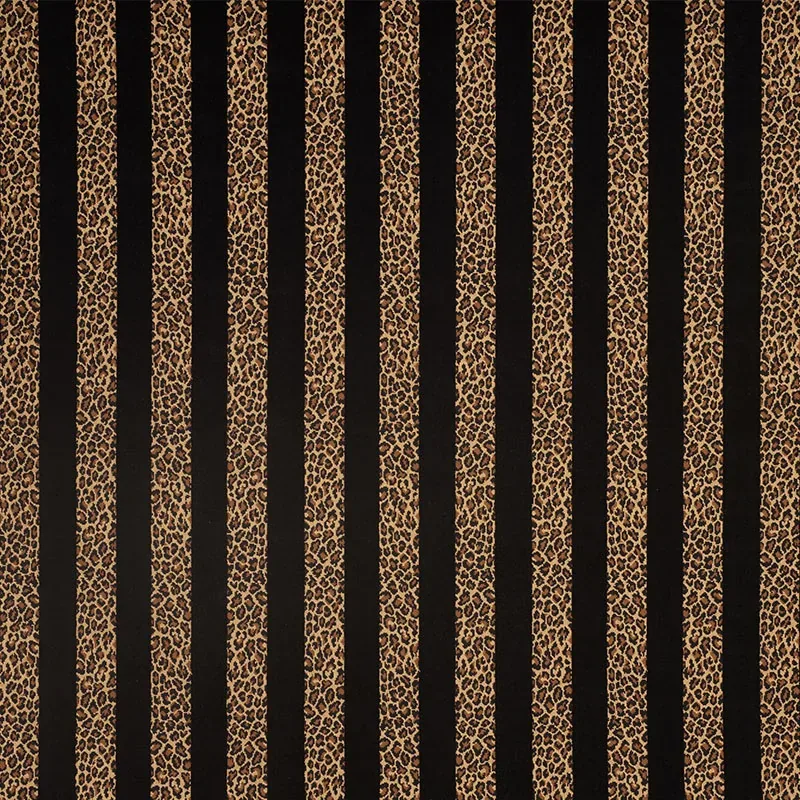 GUEPARD STRIPE VELVET Fabric – BLACK | Schumacher | Wallpape GUEPARD STRIPE VELVET fabric BLACK color by Schumacher