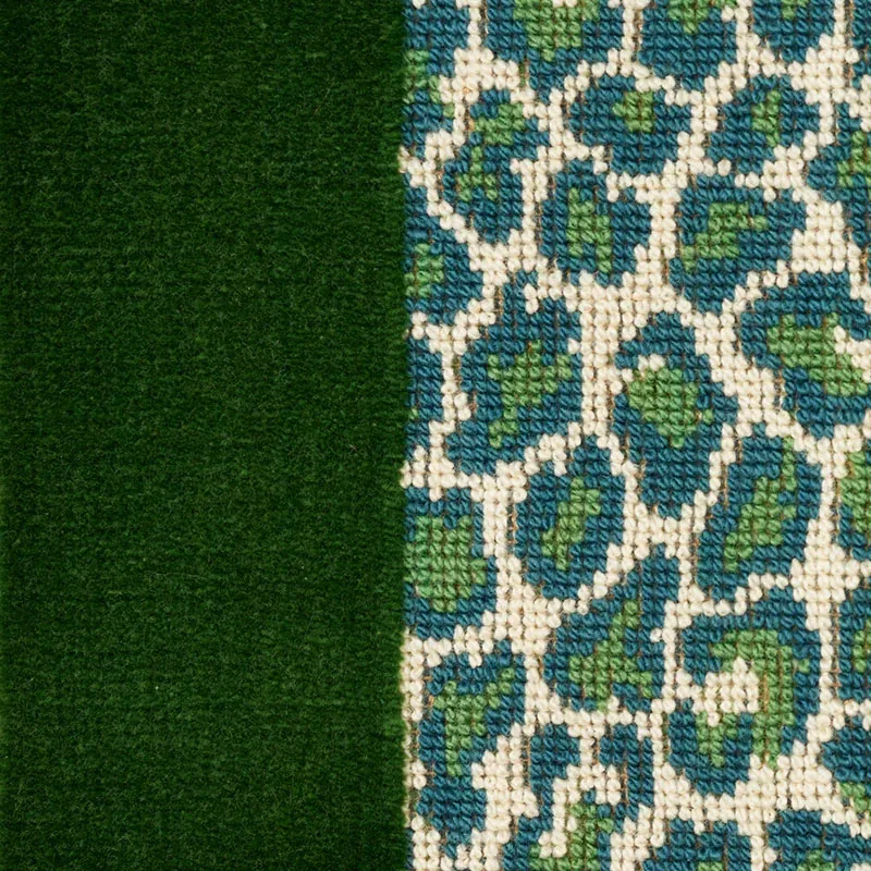 GUEPARD STRIPE VELVET Fabric – EMERALD | Schumacher | Wallpa GUEPARD STRIPE VELVET fabric EMERALD color by Schumacher