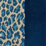GUEPARD STRIPE VELVET Fabric – MEDITERRANEAN | Schumacher | GUEPARD STRIPE VELVET fabric MEDITERRANEAN color by Schumacher