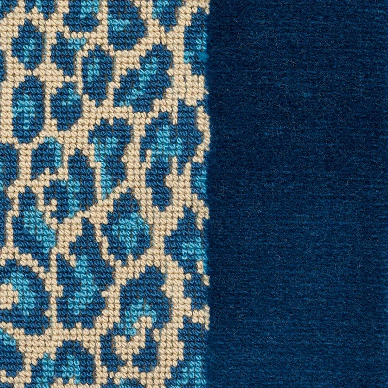 GUEPARD STRIPE VELVET Fabric – MEDITERRANEAN | Schumacher | GUEPARD STRIPE VELVET fabric MEDITERRANEAN color by Schumacher