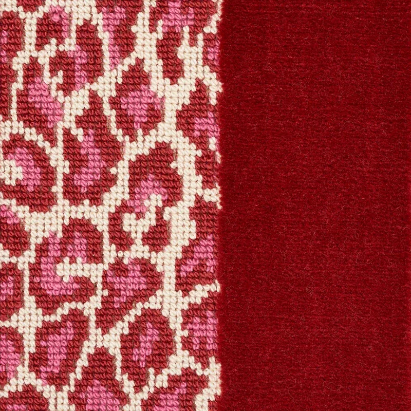 GUEPARD STRIPE VELVET Fabric – RED | Schumacher | Wallpaper GUEPARD STRIPE VELVET fabric RED color by Schumacher