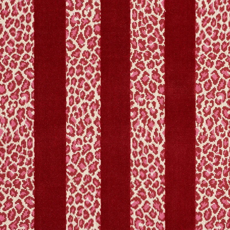 77143 | GUEPARD STRIPE VELVET – RED