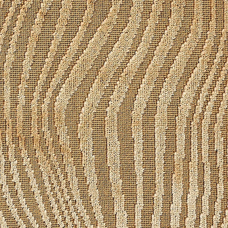 GUNTA CUT VELVET fabric SOFT GOLD color by Schumacher