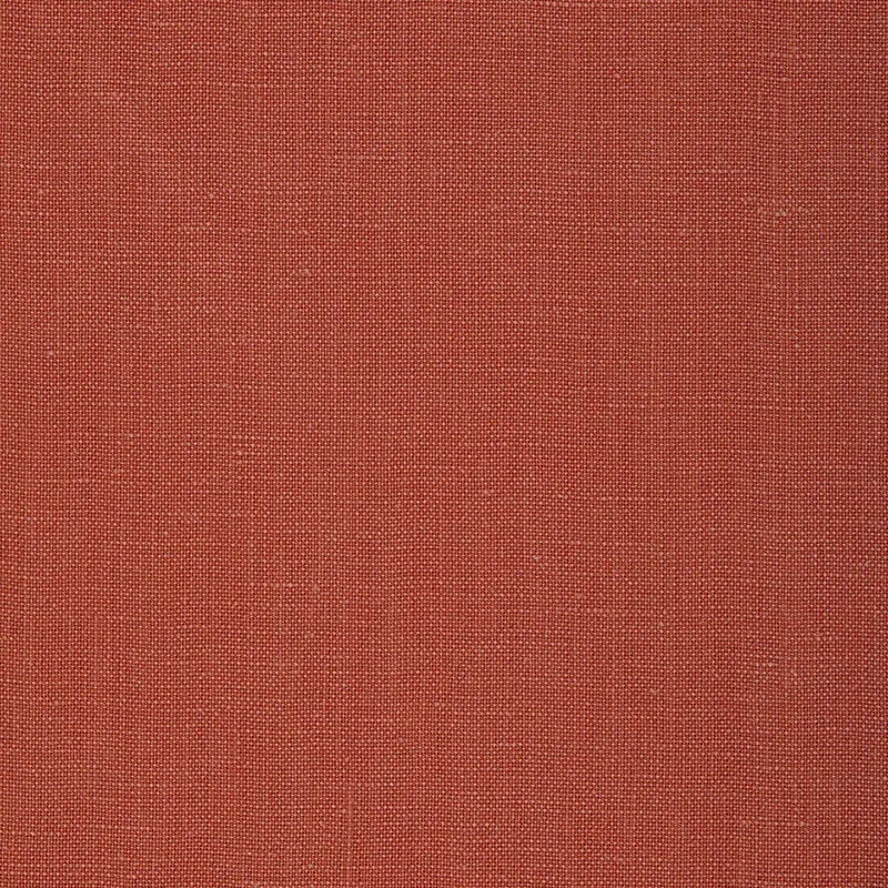 GWENETH LINEN fabric TOMATO RED color by Schumacher